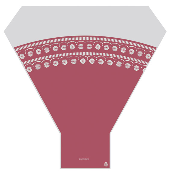 Sleeve 50x42x12cm Avance Sophia red 1500/box - 1150127 Sleeve 50x42x12cm Avance Sophia red 1500/box - 1150127