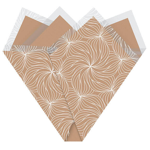 Prefold OPP/Kraft 50x55x12cm Shirley white 50/pk (500/box) FSC Mix 70% - 1491004 Prefold OPP/Kraft 50x55x12cm Shirley white 50/pk (500/box) FSC Mix 70% - 1491004