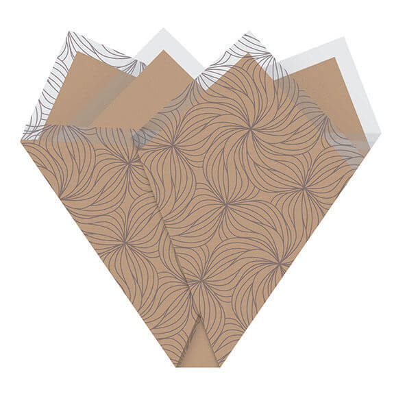 Vouwhoes OPP/Kraft 50x42x12cm Shirley grijs 50/pak (500/ds) FSC M - 1491005 Vouwhoes OPP/Kraft 50x42x12cm Shirley grijs 50/pak (500/ds) FSC M - 1491005