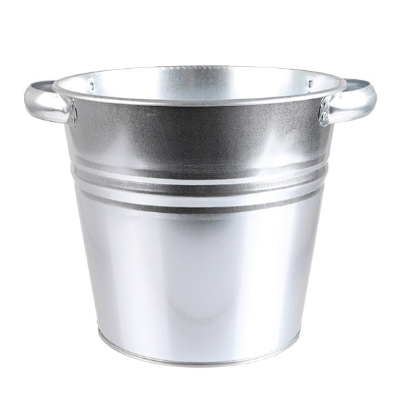 Vaas gegalvaniseerd ribbel 26/19x22cm (voor 5ltr emmer) 12/ds - 2416016 Vaas gegalvaniseerd ribbel 26/19x22cm (voor 5ltr emmer) 12/ds - 2416016