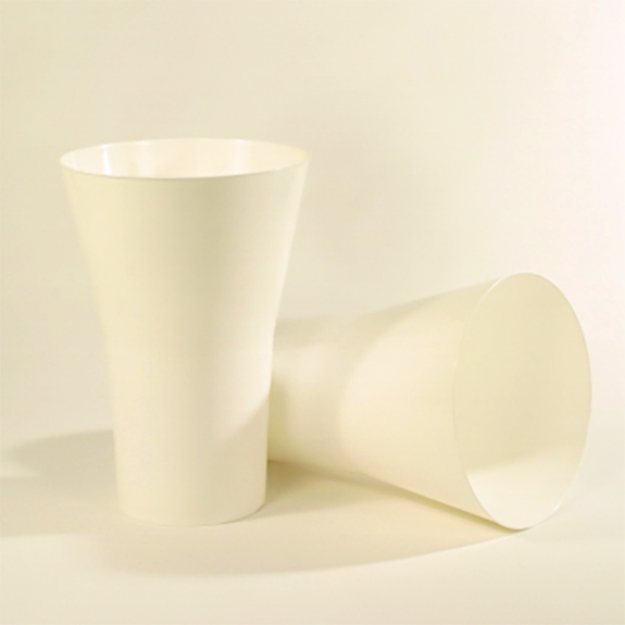 Conical vase 35cm white - 2423351 Conical vase 35cm white - 2423351