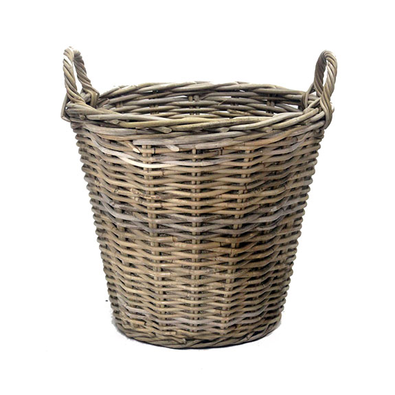 Basket rotan D.40/H.30cm antique Grey 5/bun - 6811177 Basket rotan D.40/H.30cm antique Grey 5/bun - 6811177