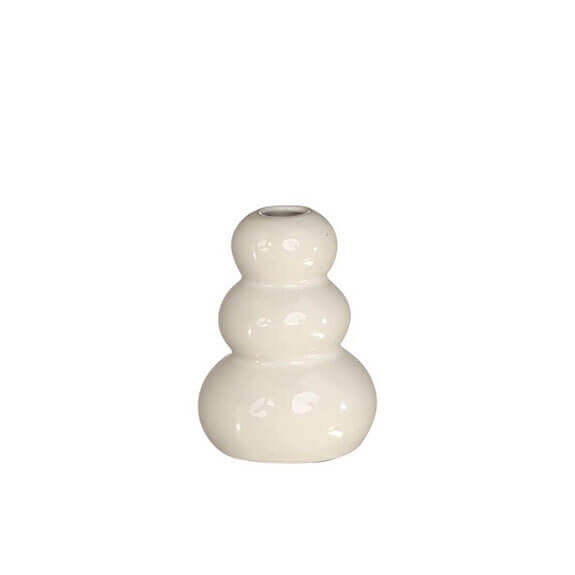 Vase Pebble D.7/H.9.5cm weiß 8/Krt - 6820028 Vase Pebble D.7/H.9.5cm weiß 8/Krt - 6820028