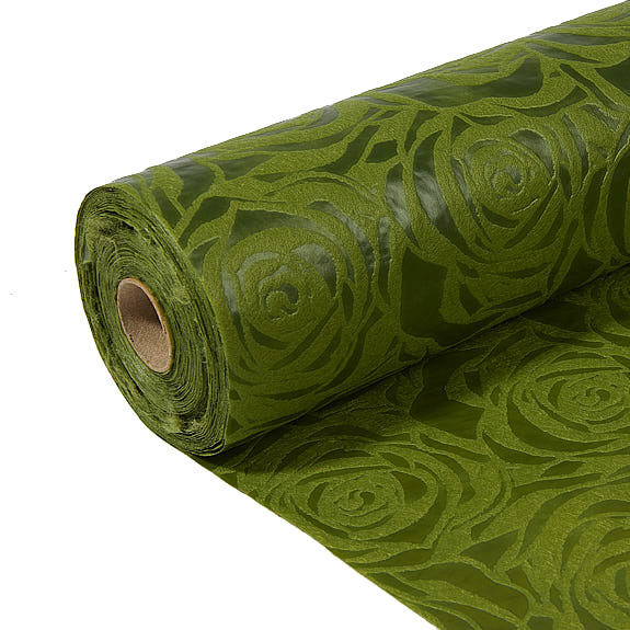 Stof Barus Rose Non Woven 50cmx10mtr groen 8/ds - 7880350 Stof Barus Rose Non Woven 50cmx10mtr groen 8/ds - 7880350