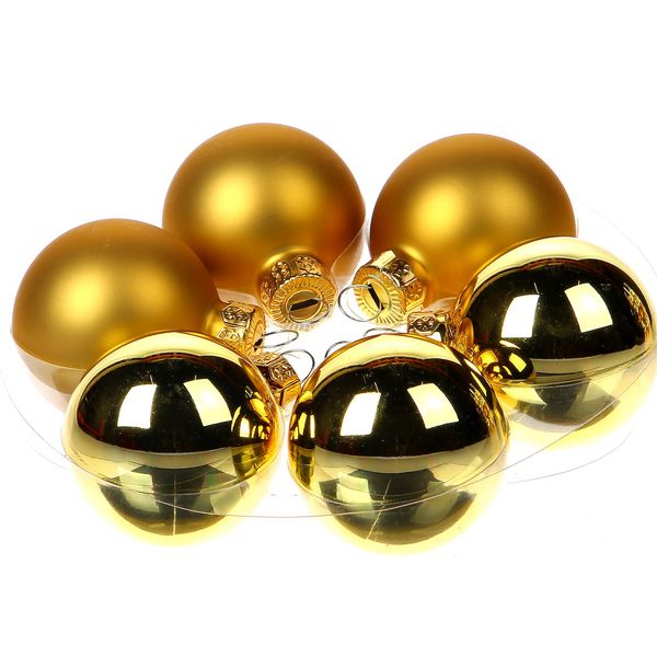 Christmas bauble 57mm gold combi 30pc - 81248243 Christmas bauble 57mm gold combi 30pc - 81248243