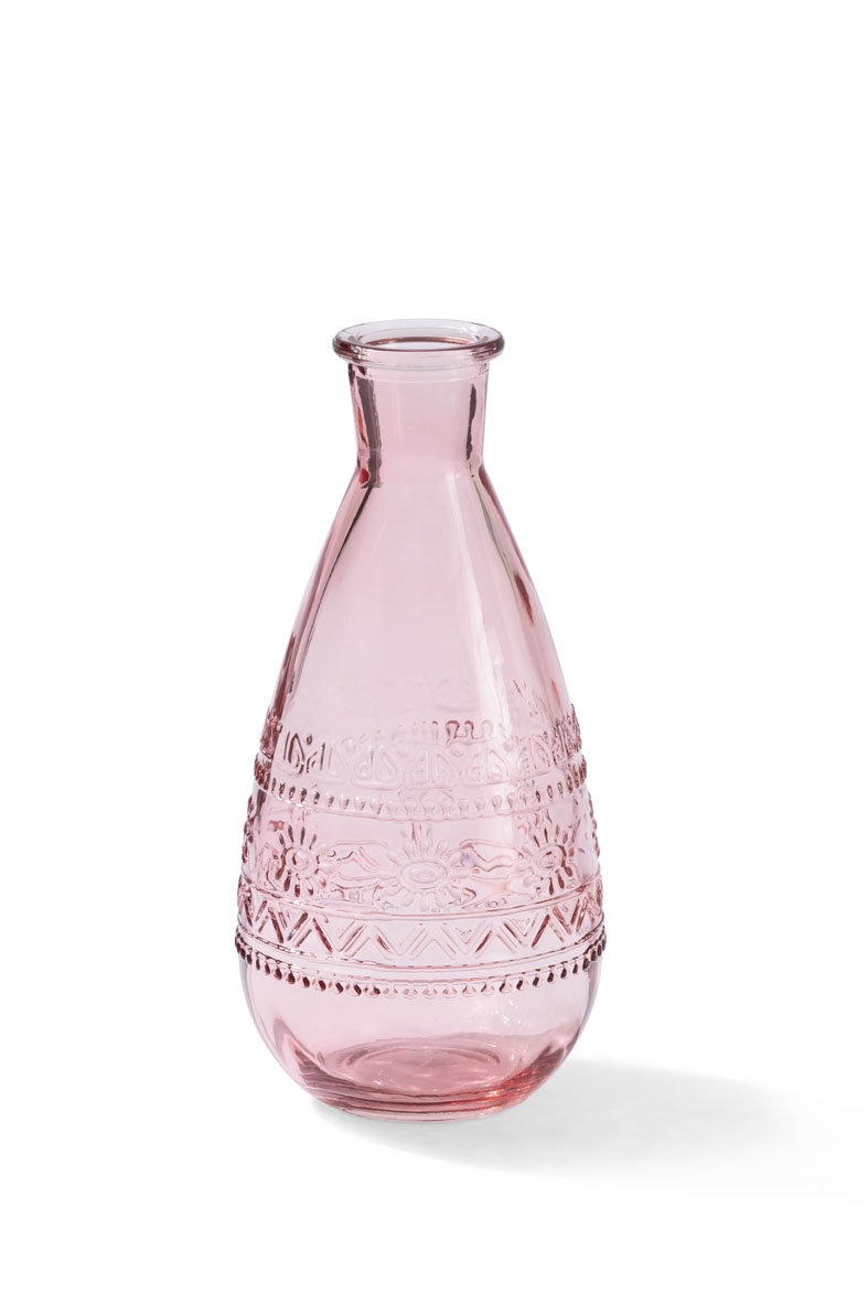 Flesje Rome D.7,5/H.15,8cm roze 12/tray - 81271968 Flesje Rome D.7,5/H.15,8cm roze 12/tray - 81271968