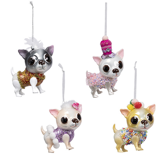 Hondjes hang 11cm assorti à 4 stuks - 81272633 Hondjes hang 11cm assorti à 4 stuks - 81272633