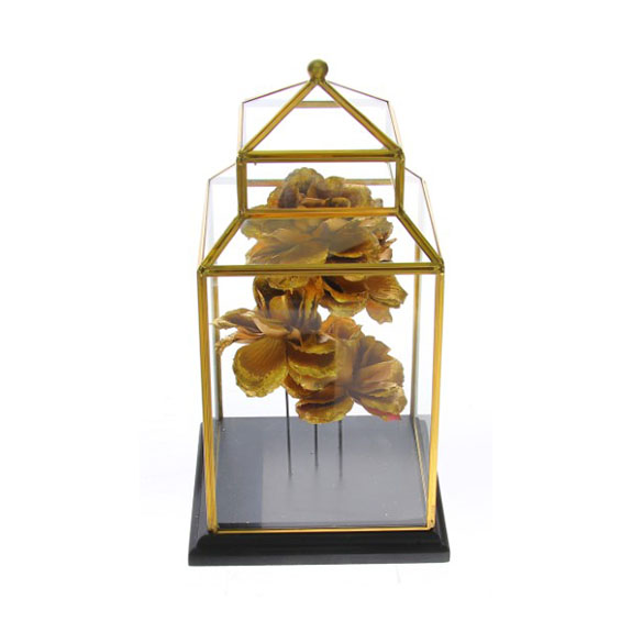 House D.19/H.34,5cm flowers gold - 81272916 House D.19/H.34,5cm flowers gold - 81272916