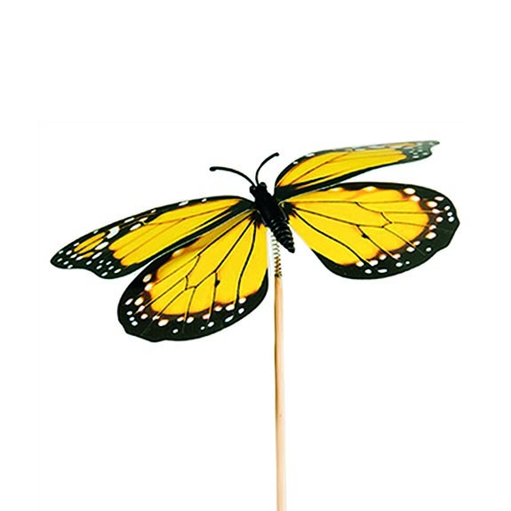 Pick 50cm butterfly 12,5cm yellow 24/bag (240/box) - 8610421 Pick 50cm butterfly 12,5cm yellow 24/bag (240/box) - 8610421