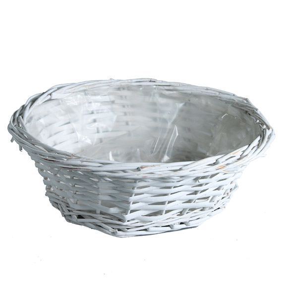Willow round bowl D.35cm off-white split no handles 50/box - 9801941 Willow round bowl D.35cm off-white split no handles 50/box - 9801941
